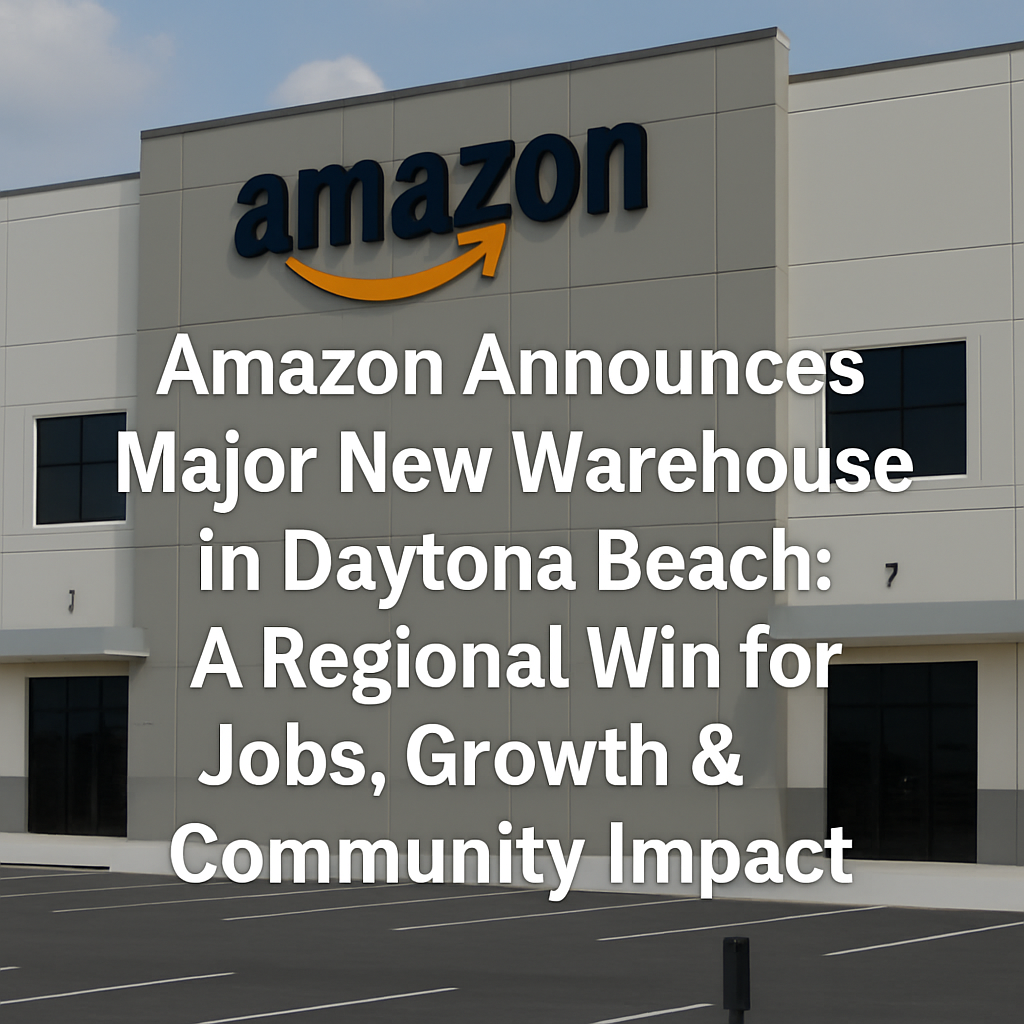 Amazon Announces Major New Warehouse in Daytona Beach: A Regional Win for Jobs, Growth & Community Impact for Flagler County