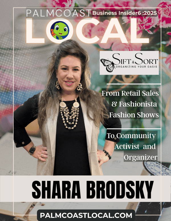 Shara Brodsky. A graduate from FPC shares her journey of work, life and love in Palm Coast Palm Coast Local Cover of Shara Brodsky