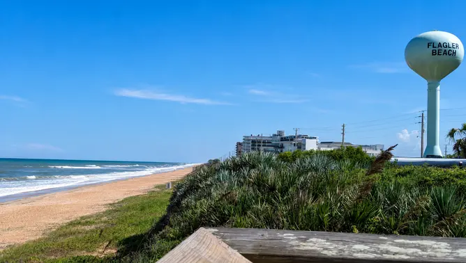 Gamble Rogers Memorial State Park campground beach