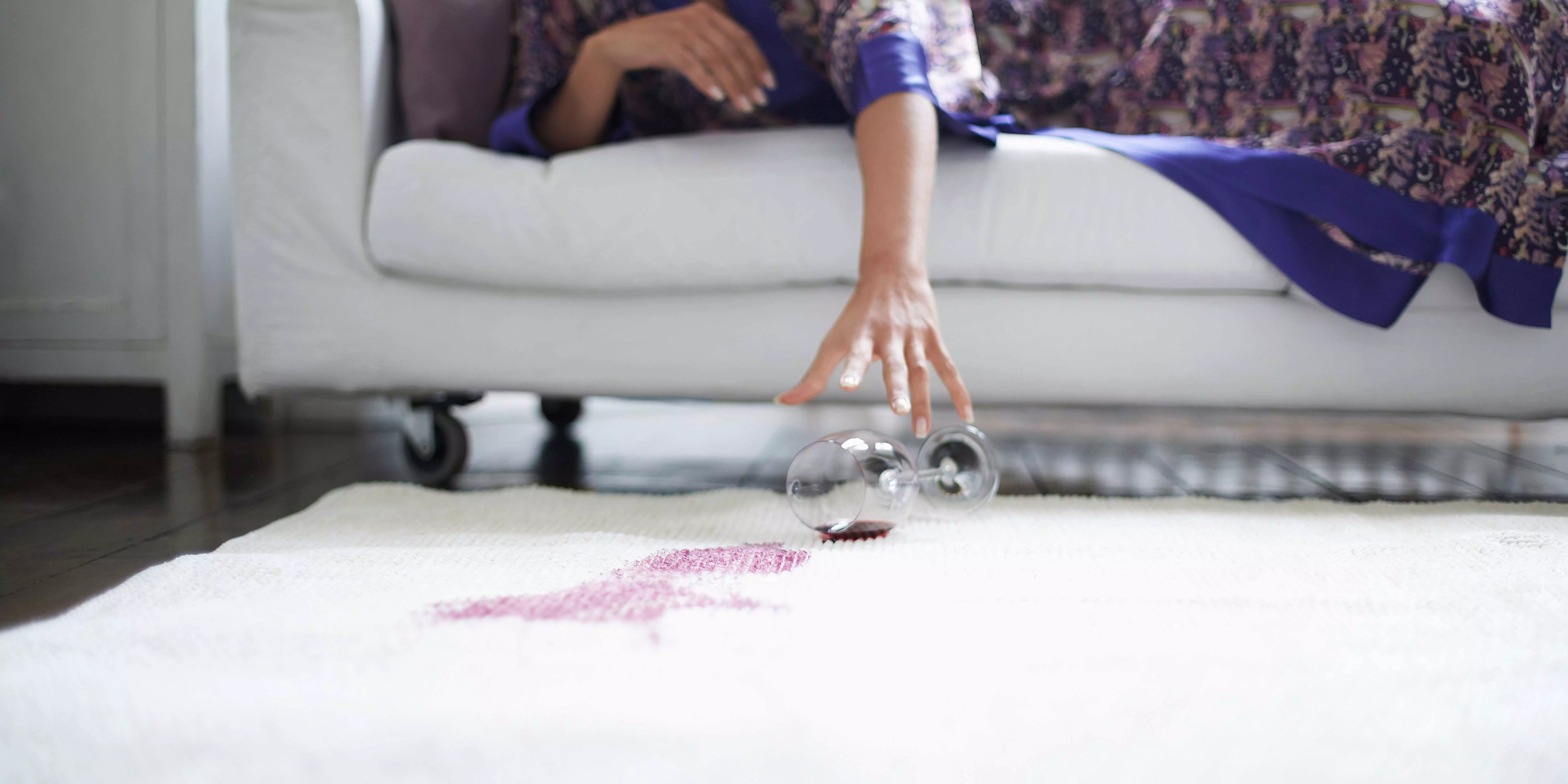 How to remove a red wine spill from your carpet or rug