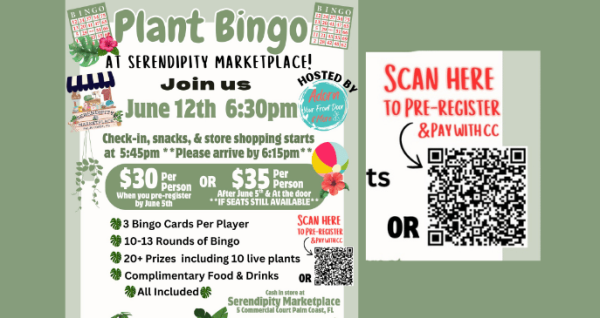 Plant Bingo at Serendipity Marketplace