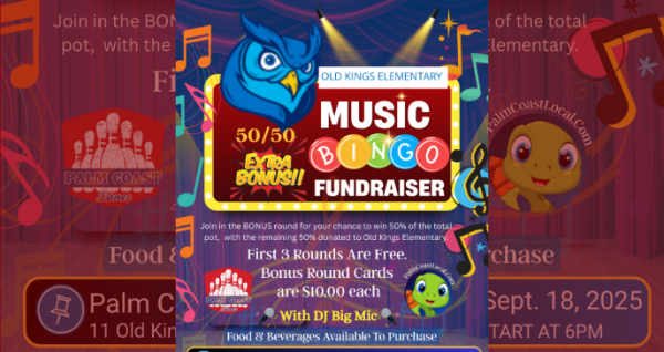 Oct 9, 2025 for fun, music and food. 10.00 cash for bonus ticket.| Palm Coast Local Events